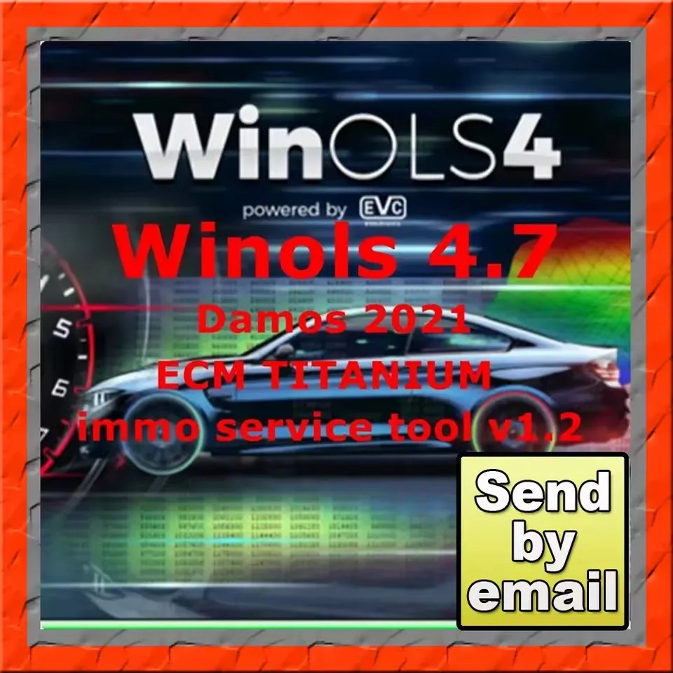 Winols 2023 With Plugins Car Repair Titanium ECU Installation Guide Video New Damos 4.7 Immo Service Tool Service Diagnostic Car