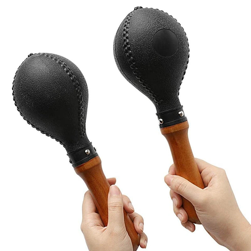 Percussion Maracas Pair Of Shakers Rattles Sand Hammer Sand Hammer With ABS Plastic Shells And Wooden Handles