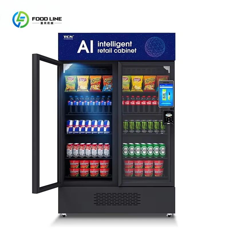 

Visual Function Smart Fridge Vending Fresh Vegetable Vending Machine Cooler