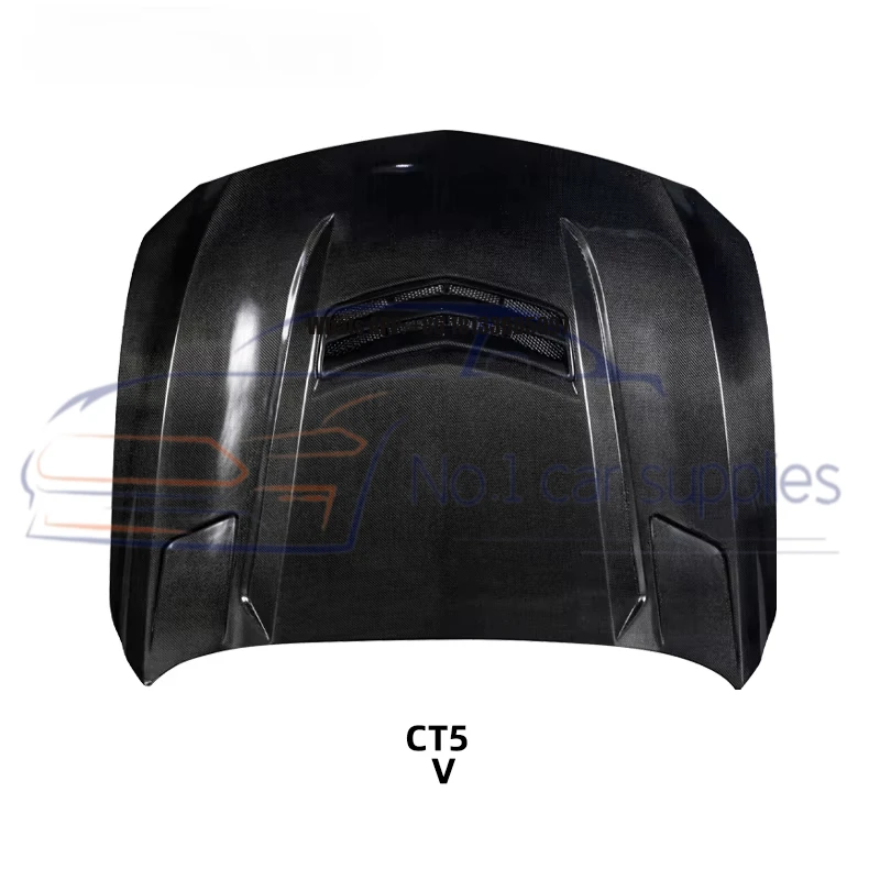 

2020+ Car Engine Hood CT5 V Carbon Fiber Front Bonnet For Cadillac 5 Cover