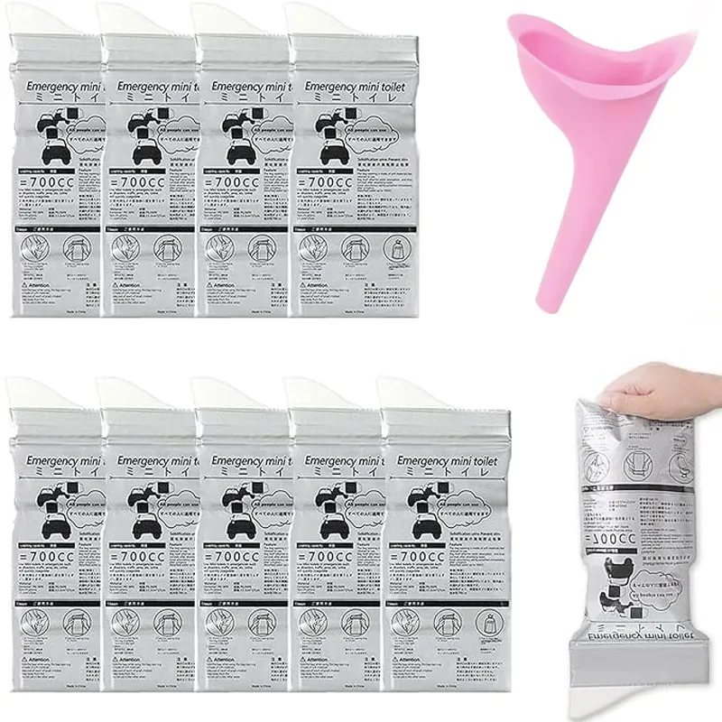 

Women Urinal Outdoor Travel Camping Portable Female Urinal Soft Silicone / Disposable Paper Urination Device Stand Up & Pee