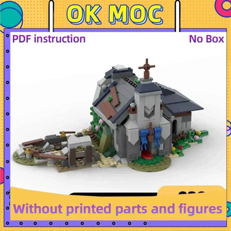 

Строительные блоки Moc, средневековая модель сталой, технологический кирпич, сделай сам, сборка, модульная игрушка с видом на улицу, детский праздничный подарок