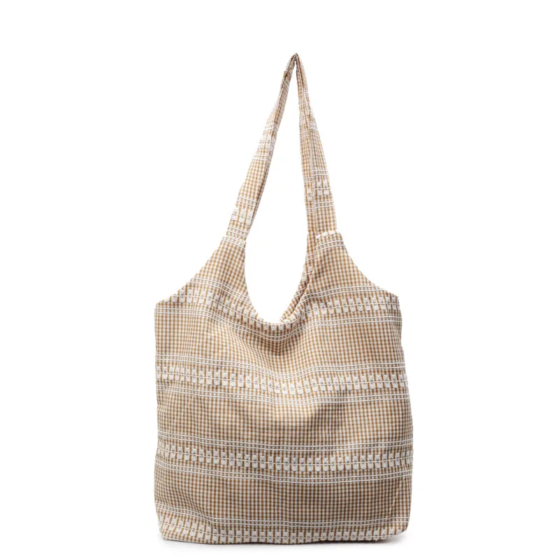 

Plaid Tote Bag for Women Large Capacity Shoulder Handbag Stylish Designer Aesthetic Commuter Purse Casual Everyday Work Bag