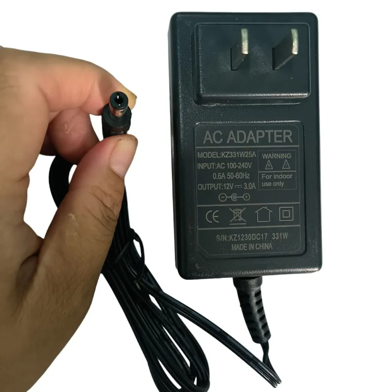 KZLY12V03A direct plug-in power supply 12V3.0A monitoring LCD TV adapter universal