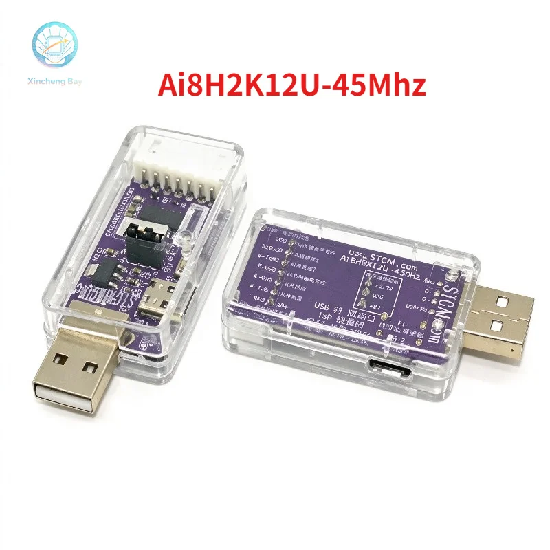STC USB to 2-Channel Serial Debugger Ai8H2K12U-45MHz ISP Download and Programming Burner