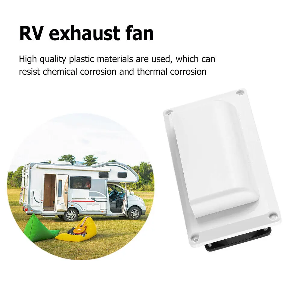 1Pc RVs Caravan Motorhome Trailer Side Air Vent Fan 12V 25W RV Ventilation Exhaust Fans For Camper Trailer Boat Marine Yacht