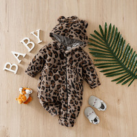 Autumn leopard print brown Clothes Toddler Jumpsuit Costume Boy Girl Baby Infant Outfit Clothes Toddler Jumpsuit Costume Romper