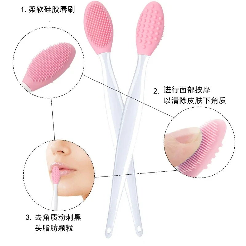 Silikonowy pędzel do czyszczenia Narzędzie do makijażu Beauty Nose Brush Silikonowy pędzel do czyszczenia nosa Usuwający zaskórniki Pędzel do makijażu