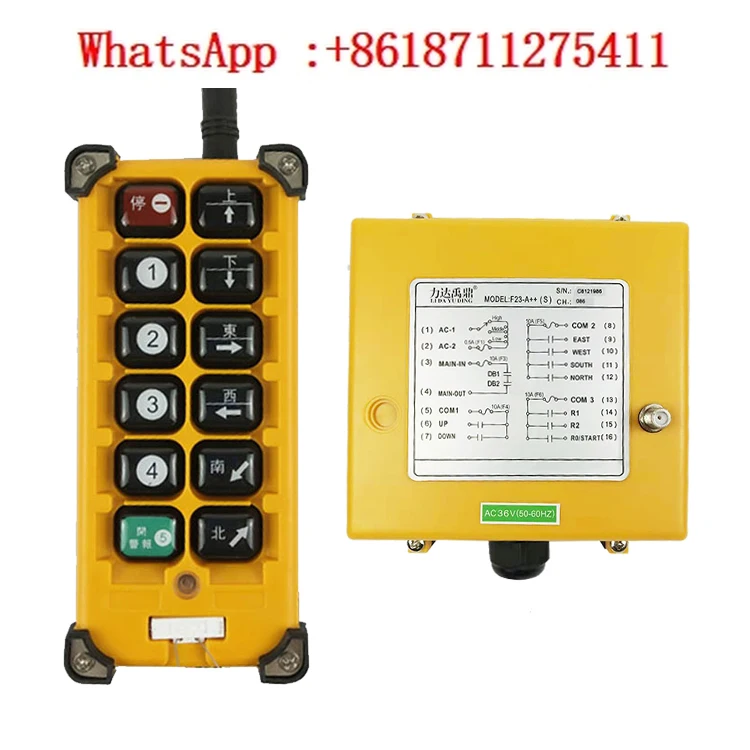 

F23-a++/BB crane with fast and slow speed MD dual speed industrial wireless remote control transmitter
