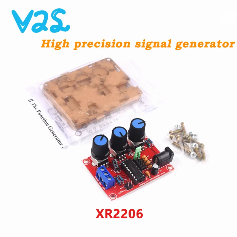 Générateur de Signal de Haute Précision, Kit de Bricolage, Sinusoïdale, Triangle, Ondes Carrées, 1Hz, 1MHz, Plage Morte Réglable, XR2206