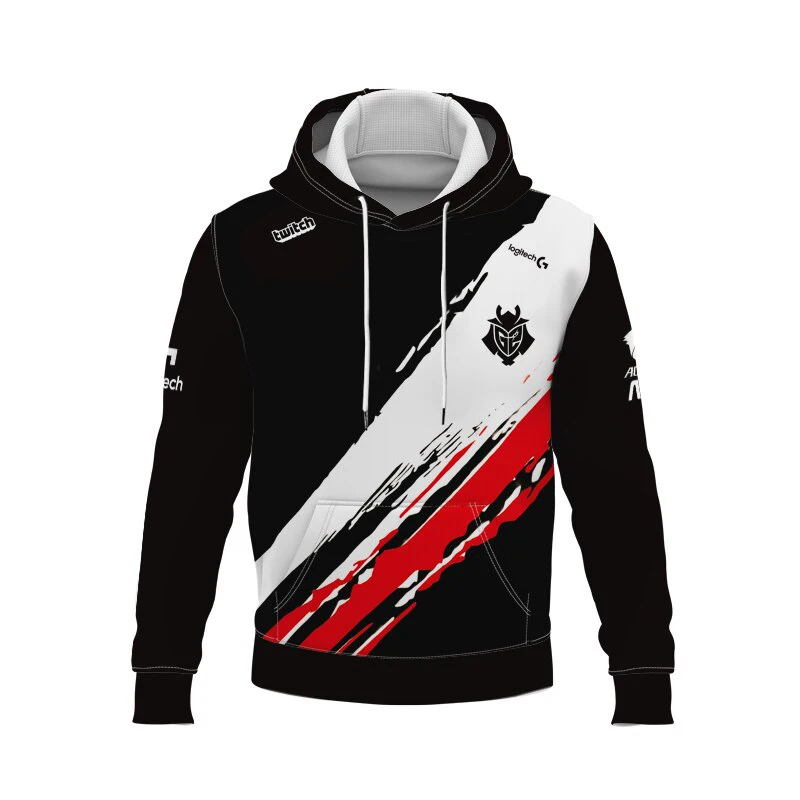 

G2 Esports Team Hoodies Men Fashion Csgo Dota2 Game E-Sports Uniform 2024 Autumn O-Neck Oversized Boys Hoodied Pullover Jersey