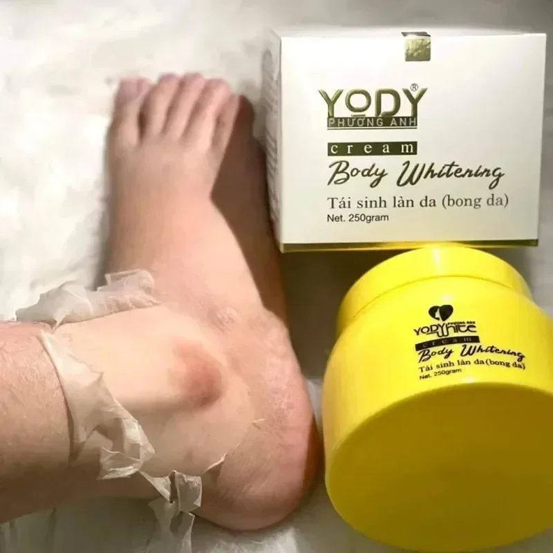 Crema corporal iluminadora de 250g, fórmula exfoliante y renovación de la piel, blanqueamiento rápido, nutritivo y suavizante para una piel brillante