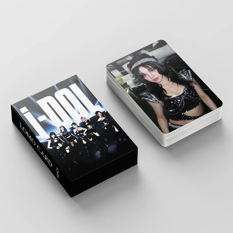 

55Pcs/Set Kpop Idol (G)I-DLE Lomo Card Photocards GIDLE MiYeon Minnie YuQi ShuHua HD Printd Postcards Fans Gift