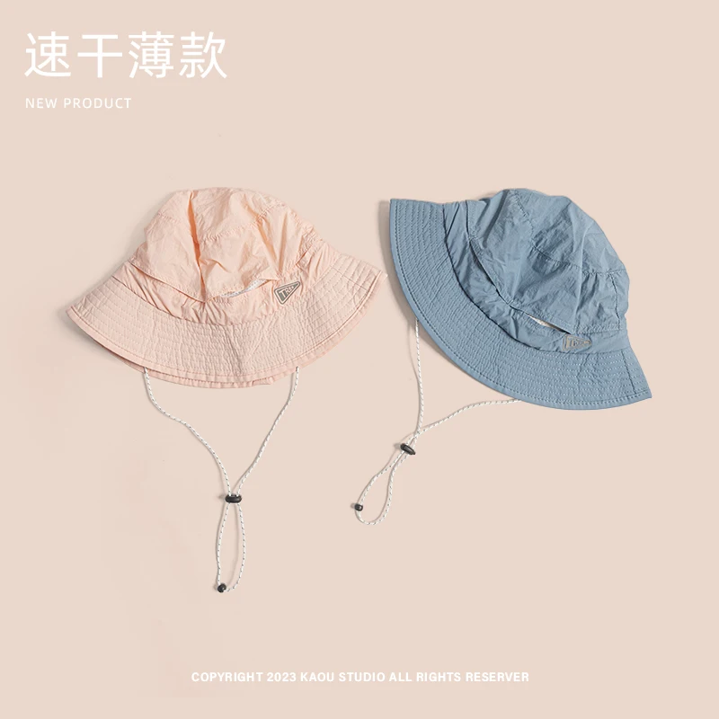 Outdoor quick-drying light and thin bucket hat women's summer thin sunscreen sun hat mountaineering camping basin hat men