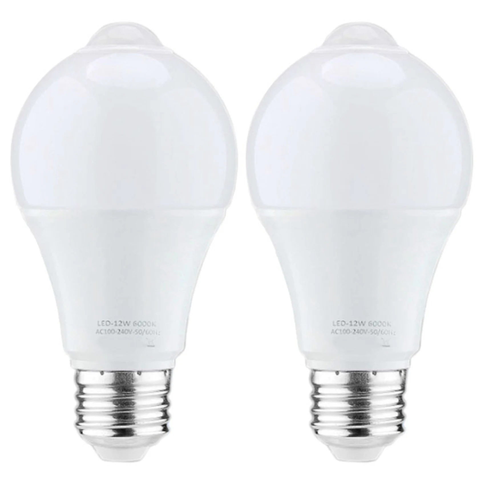BMBY-2X 12W Motion Sensor Light Bulb,Outdoor/Indoor Movement Activated Security LED Bulb,1000LM,E26/B22,3500K Warm White