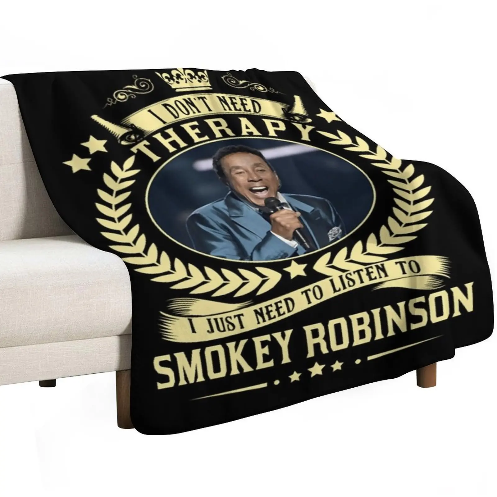 therapy Smokey music Robinson Round neck Woman Throw Blanket Warm Luxury Throw Sofas Summer Luxury Designer Blankets