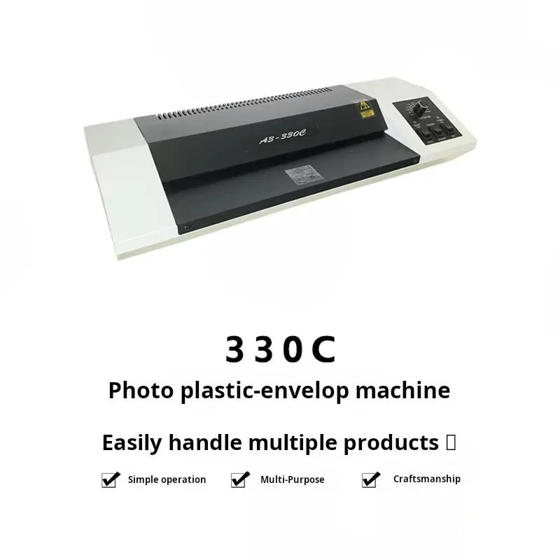 Large Motor Metal Body A3 Laminating Machine 330C Laminator Reinforced Rollers for Home Office Documents Photos Ads for A5 A6 A4