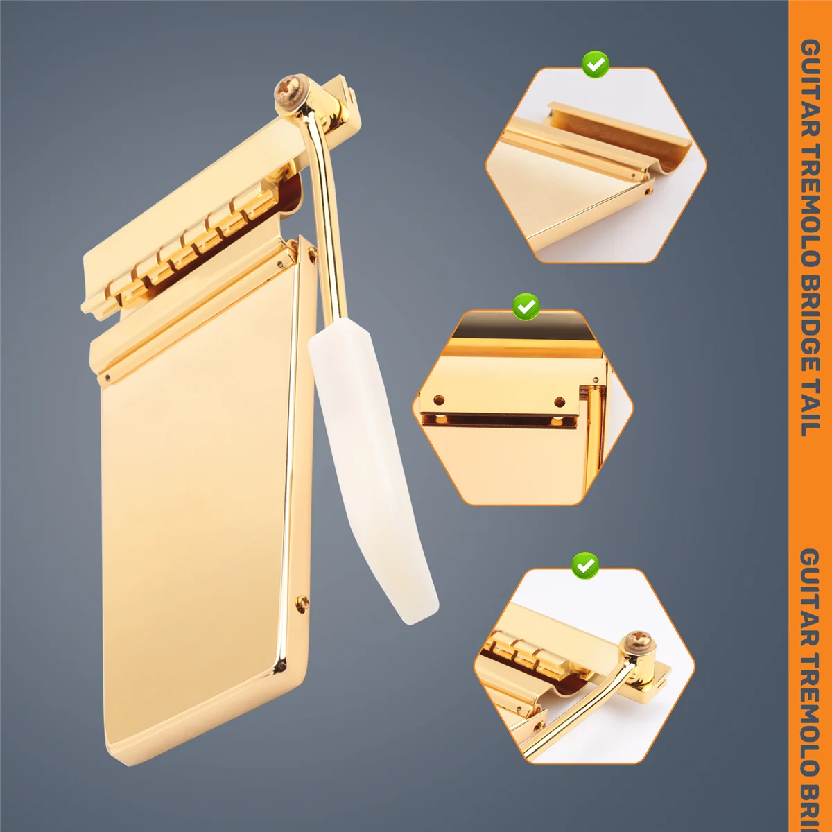 AA26P 1PC Long Verson Maestro Vibrola Vibrato Tremolo Bridge for SG LP Style Electric Guitar Parts