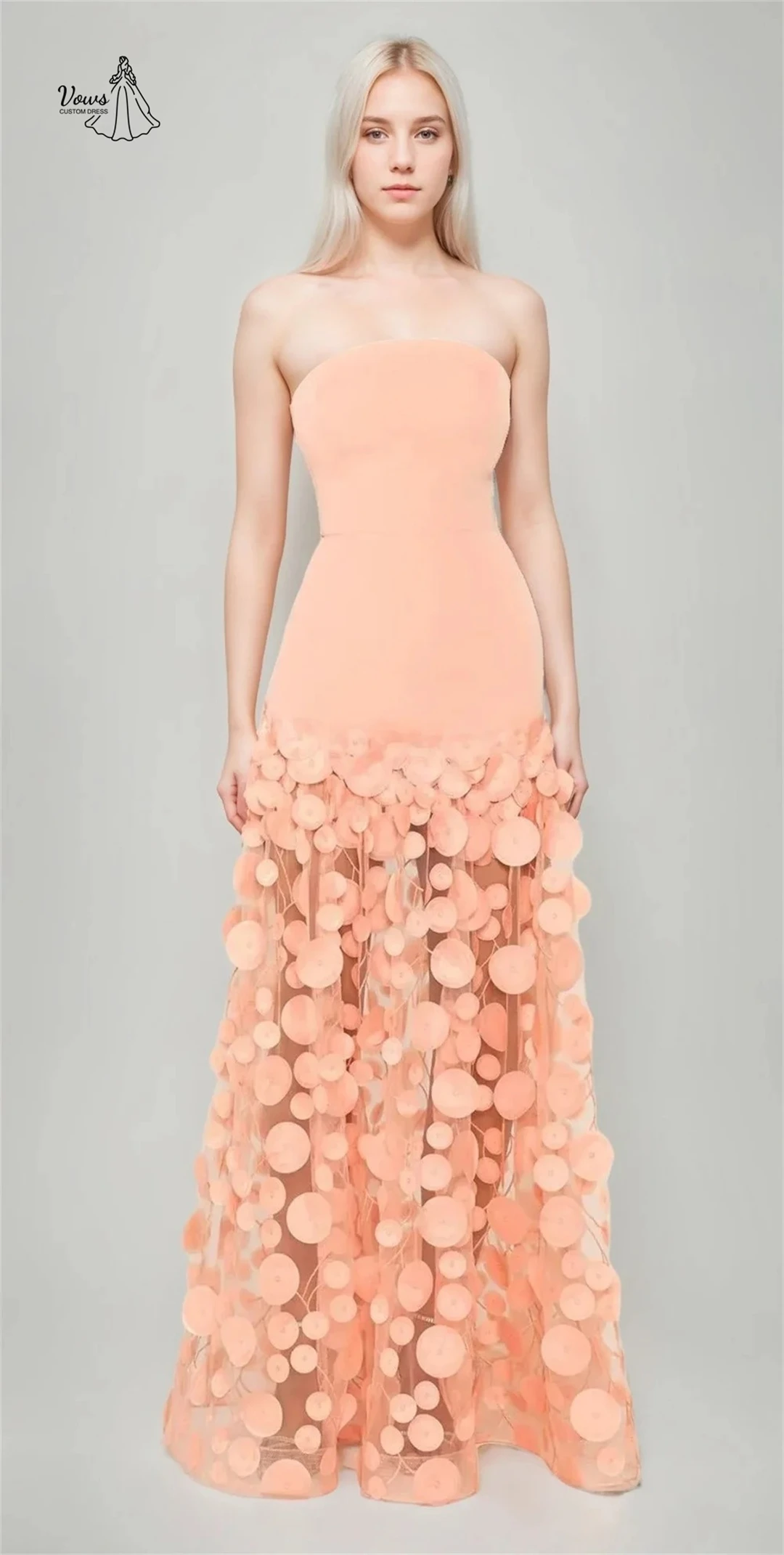 فساتين حفلات أنيقة من Vows Line لحفلات الزفاف النسائية مصنوعة حسب الطلب فساتين لحضور الحفلات الموسيقية الفاخرة 2025 مزينة بكتف مكشوف #2