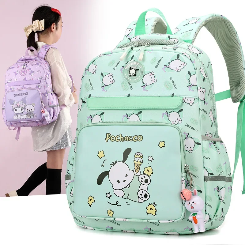 Sanrio Pacha Dog New Cartoon Printed Student School Bag Female Large Capacity Children's Night Reflective Casual Simple Backpack