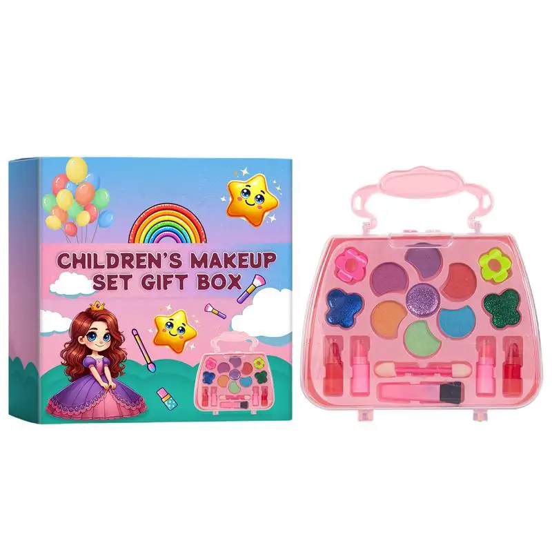 

Little Girls Makeup Set Cosmetic Beauty Sets For Children Portable Fancy Dress Up Play Cosmetic Beauty Set For Children Kids