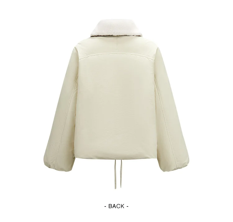 Semir Down Jacket Women Raglan Sleeve Removable Fur Collar 2026 New Winter Oversize Bud-Style Retro Outerwear Women's Clothing