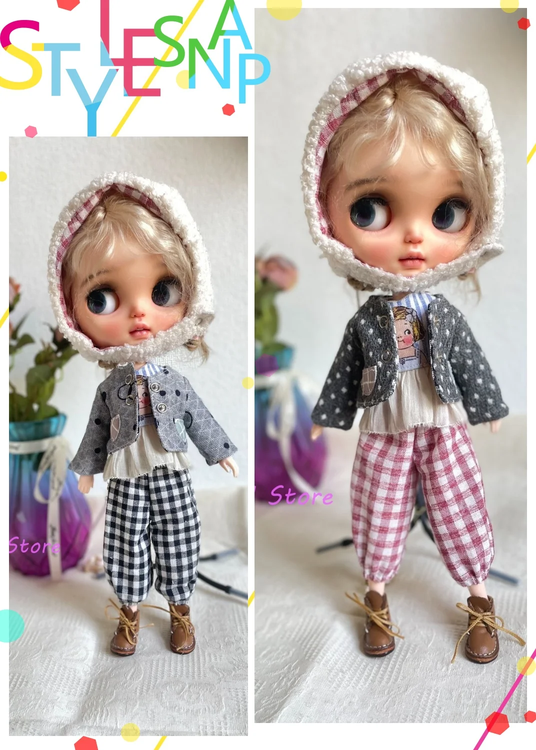 Dula Doll Clothes Dress Jacket clothes pants Blythe Qbaby ob24 ob22 Monster Baby HolalaAzone Licca ICY JerryB