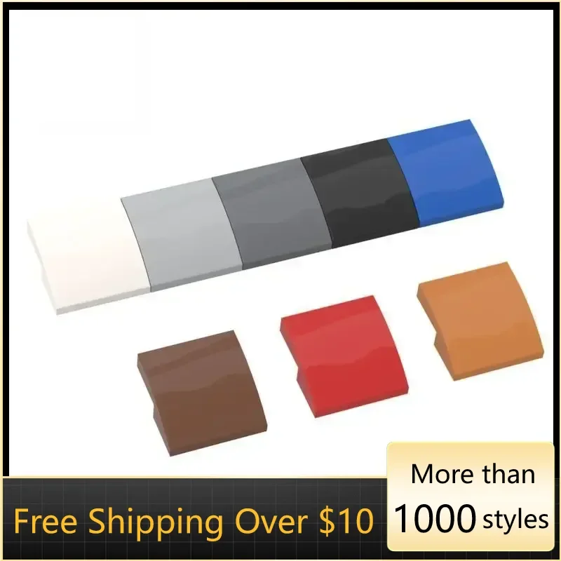 10PCS Assembles Particles 15068 2x2 Curved Surface Building Blocks Bricks Kit Part High-Tech Education Toy For Children Gift