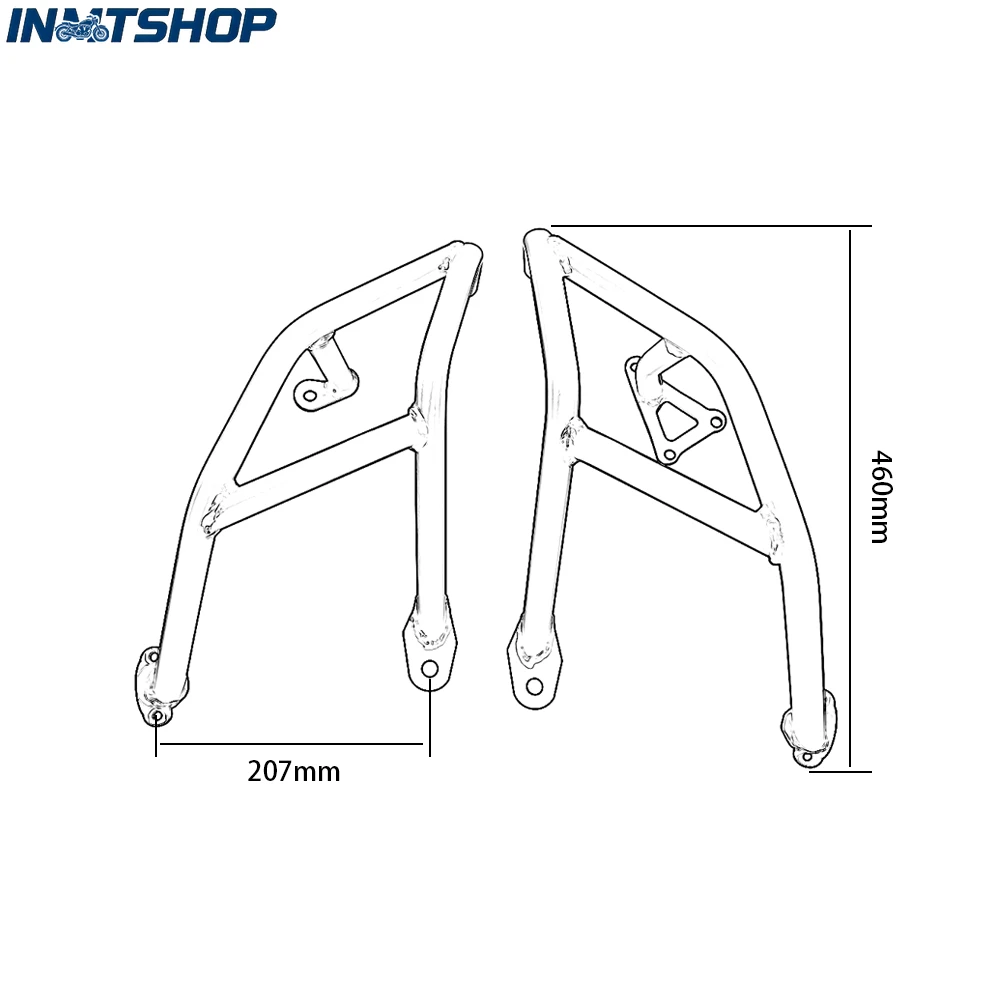 Customizable Factory-made Wear-resistant Engine Guards/bumpers for KTM 1290 SUPER DUKE R GT 14-17 Motorcycles.