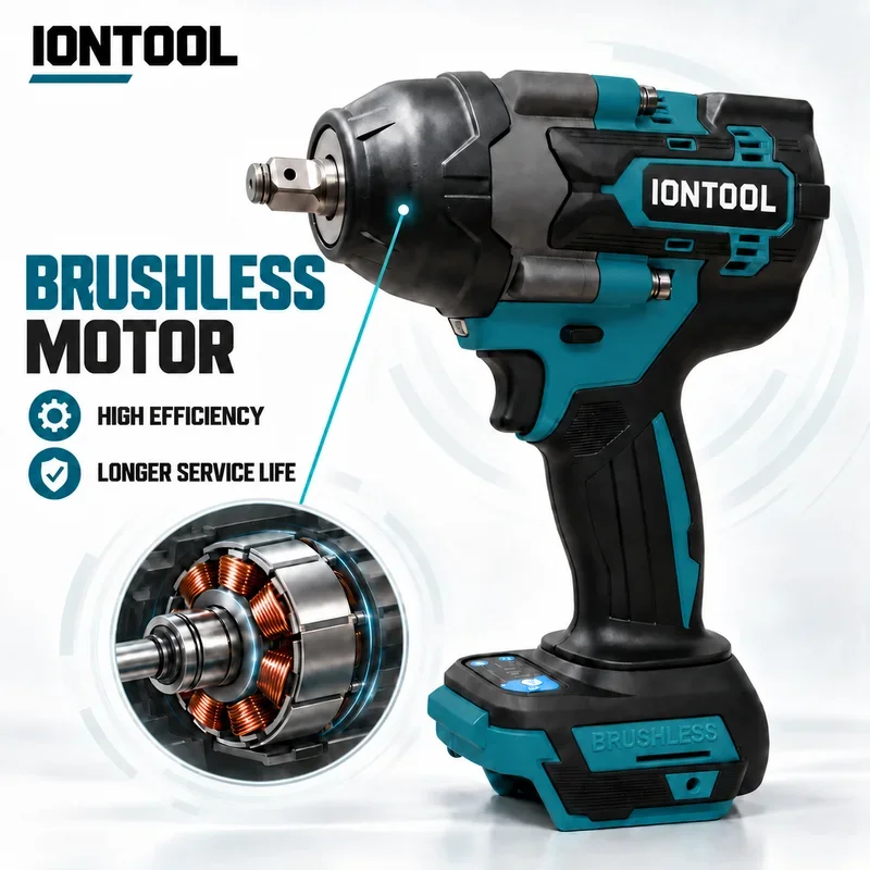 IONTOOL 700N·m 1/2 Inch Impact Wrench Only Cordless Power Tool for Machinery Bolt Disassembly and Workshop Maintenance