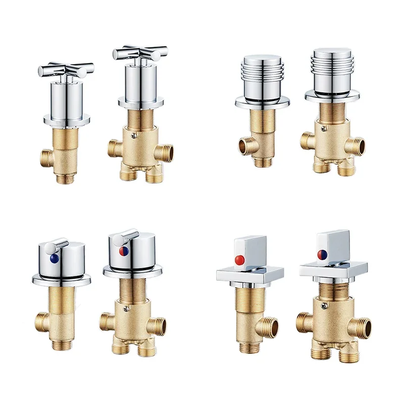 1pcs Bathtub Faucet Water Inlet Valve Split Type Bathtub Hot and Cold Water Mixing Faucet Valve Diverter Valve Separator Switch