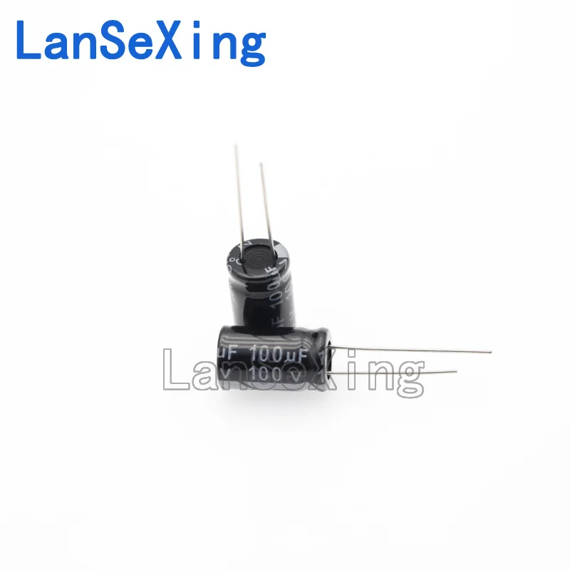 Direct insertion electrolytic capacitor 100V 100UF, volume 10 * 17mm 100UF 100V
