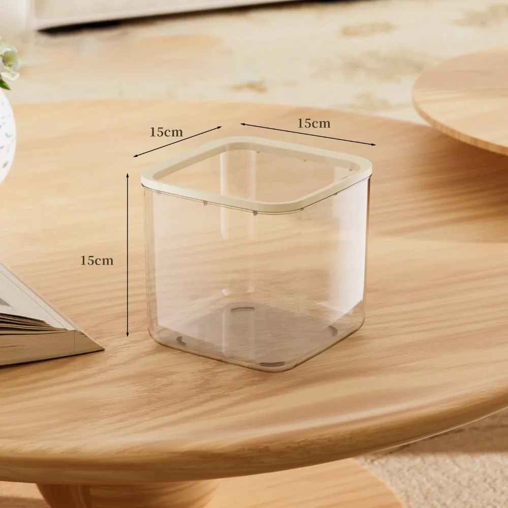 

New Transparent Desktop Trash Can Cartoon Large Capacity Storage Box Pen Holder for Student Desks Dormitories Offices
