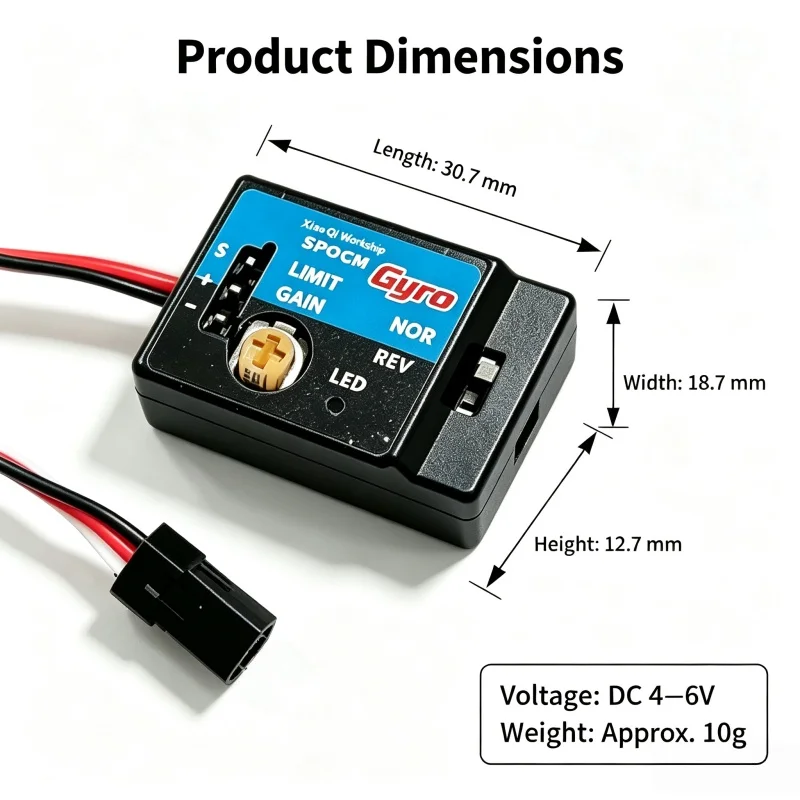 Gyroscope WPL D12 D22 D32 D42 WLtoys K989 Drift Auxiliary Gyro High-speed 1/10 RC Car Drift Racing Car LDR/C AE86
