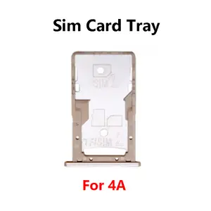 Bilashmart Xiaomi Redmi 4A Sim Card Slot Tray Holder Sim Card Reader Socket