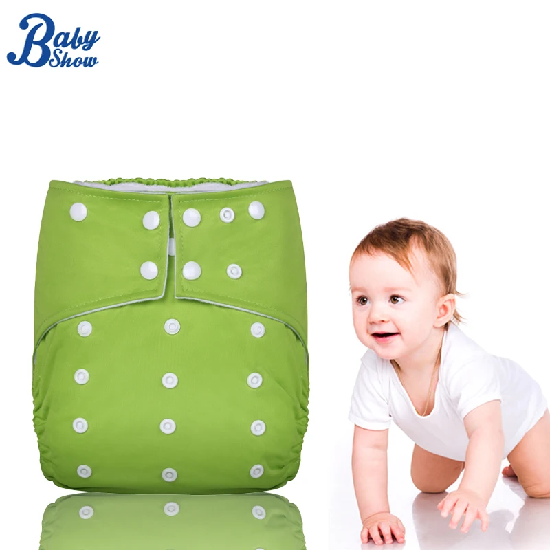 Infant Reusable Diapers Waterproof Solid Color Toilet Training Pant Washable Pocket Cloth Diapers for 3-8 Year-Old Children