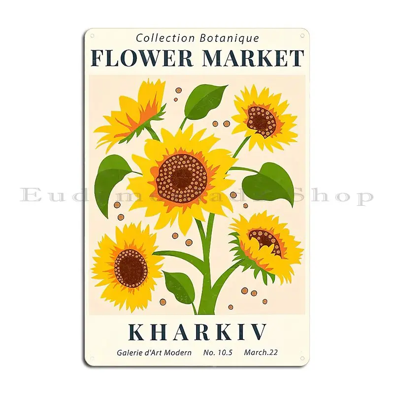 Flower Kharkiv Metal Sign Home Funny Garage Funny Customize Tin Sign Poster