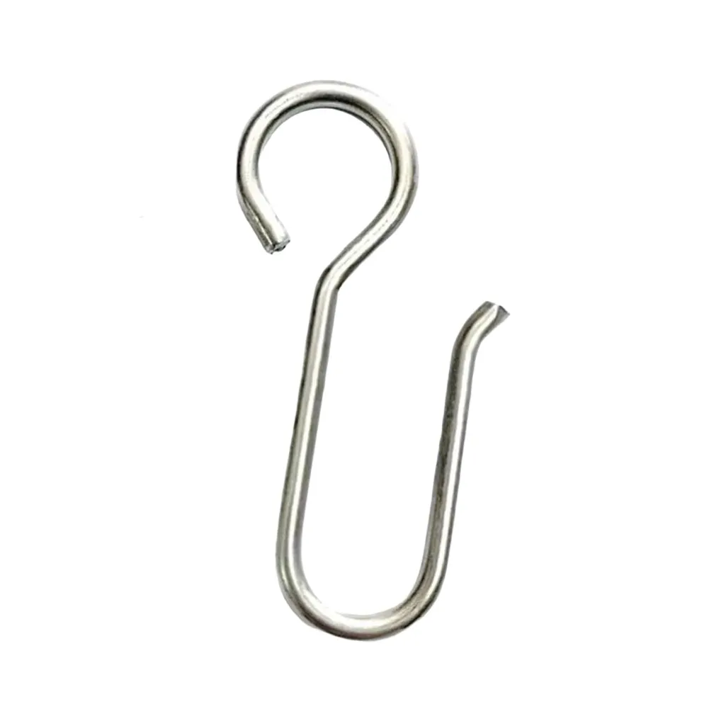 Set of 100 Stainless Steel Curtain Hooks Suitable for Curtain and Shower Tracks Providing Sturdy and Lasting Use
