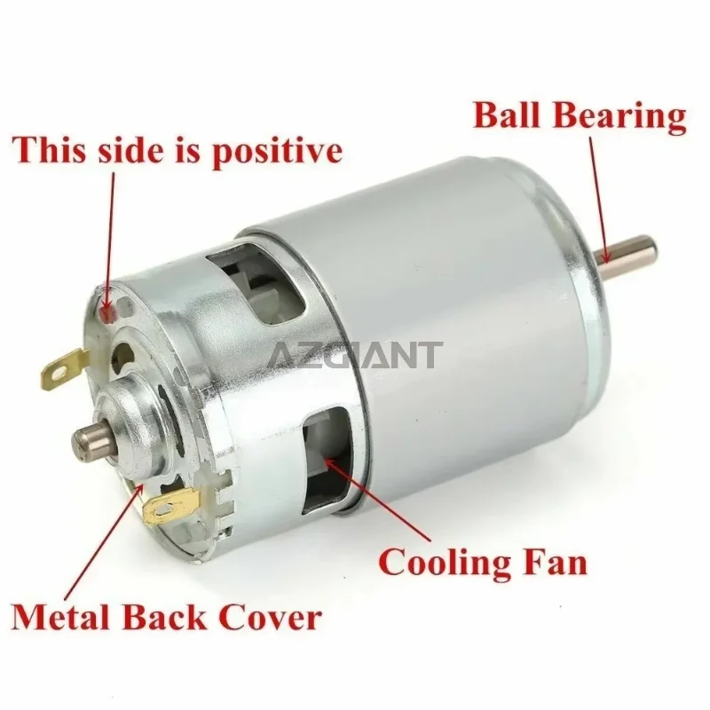 AZGIANT High Power Large Torque Motor 775 795 895 Motor Engine Part Ball Bearing Shaft Low Noise for DIY Electrical Tools