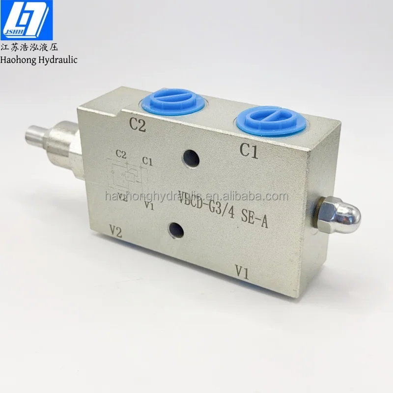 VBCD 3/4 SE a Single Overcenter Valve Zinc Plated Steel 35Mpa One-way 100 L/MIN view 3