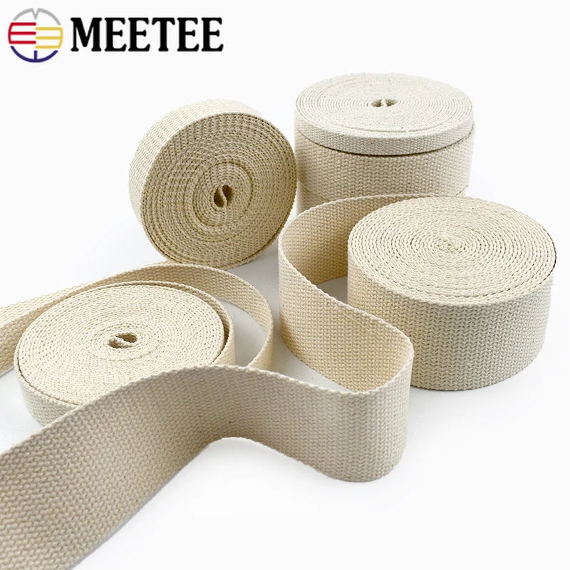 

1 Roll 42m 1.5mm Thick Cotton Webbing Strap Tape for Bag Backpack Decorative Belt Ribbon Band DIY Sewing Bias Binding Accessory