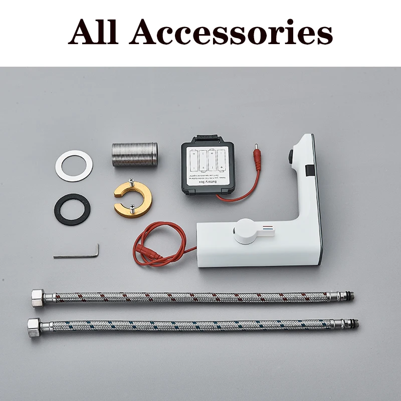 الأبيض حوض للحمام صنبور الماء الساخن البارد خلاط سطح جبل بالوعة الحمام صنبور