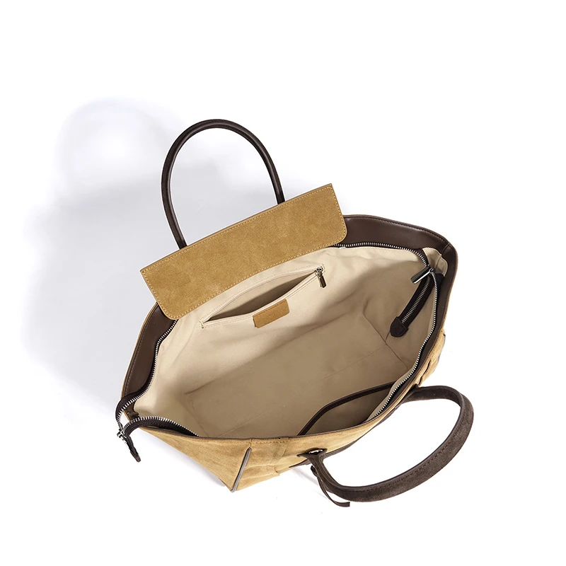 المرأة العصرية حقيبة يد شعبية 2025 خريف شتاء جديد وجه مبتسم حقيبة سعة كبيرة جلد الغزال Crossbody الكتف حقيبة محمولة #5