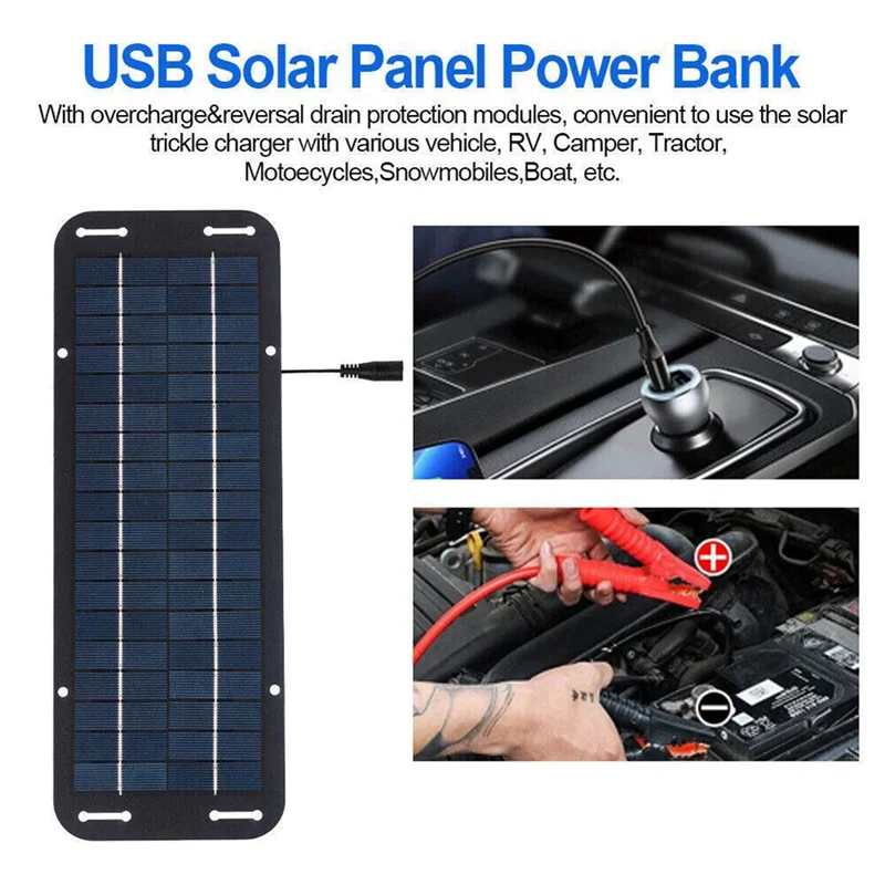 A41Z-12V 30W Auto Boot Power Solar Panel Solar Batterie Panel Batterie Ladegerät Betreuer Für Auto Motorrad Traktor Boot RV