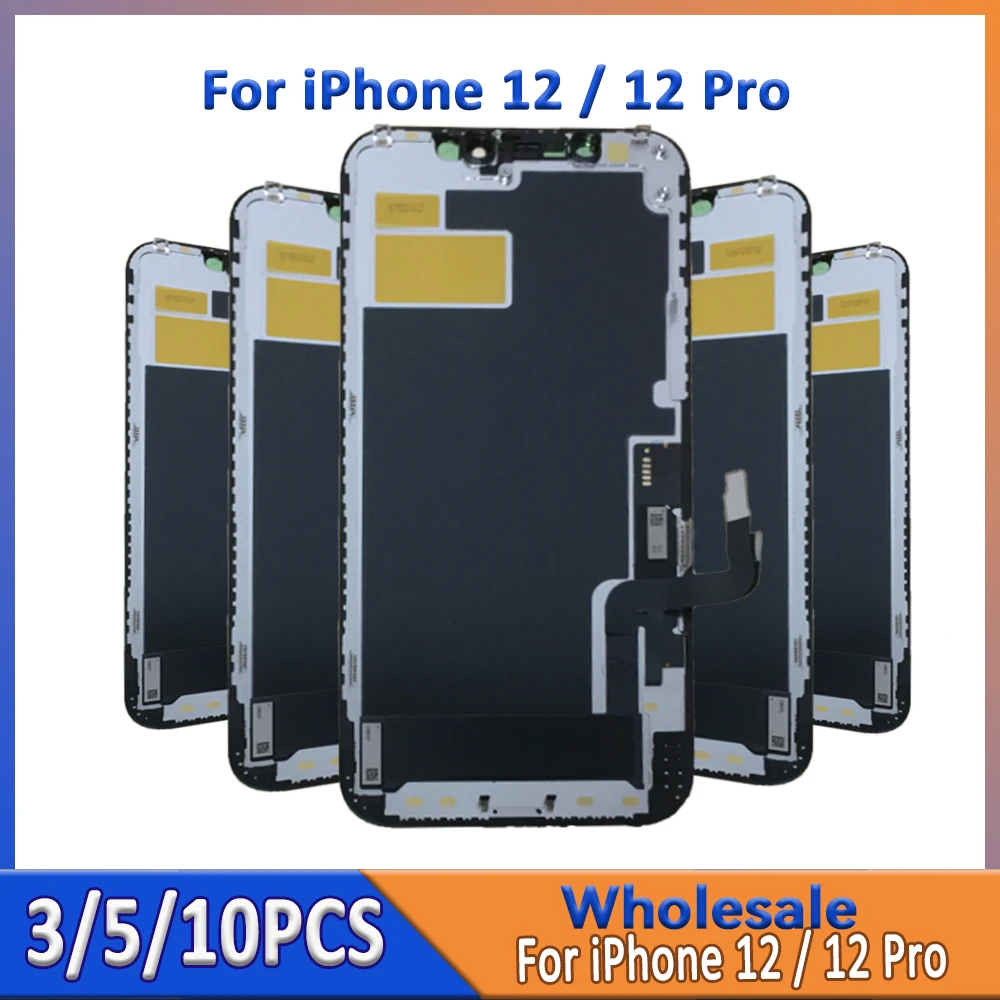 

Wholesale 3/5/10 Pieces/Lot For iPhone 12/12 Pro LCD Screen Assembly With Touch Digitizer Display A2407 A2403 A2172
