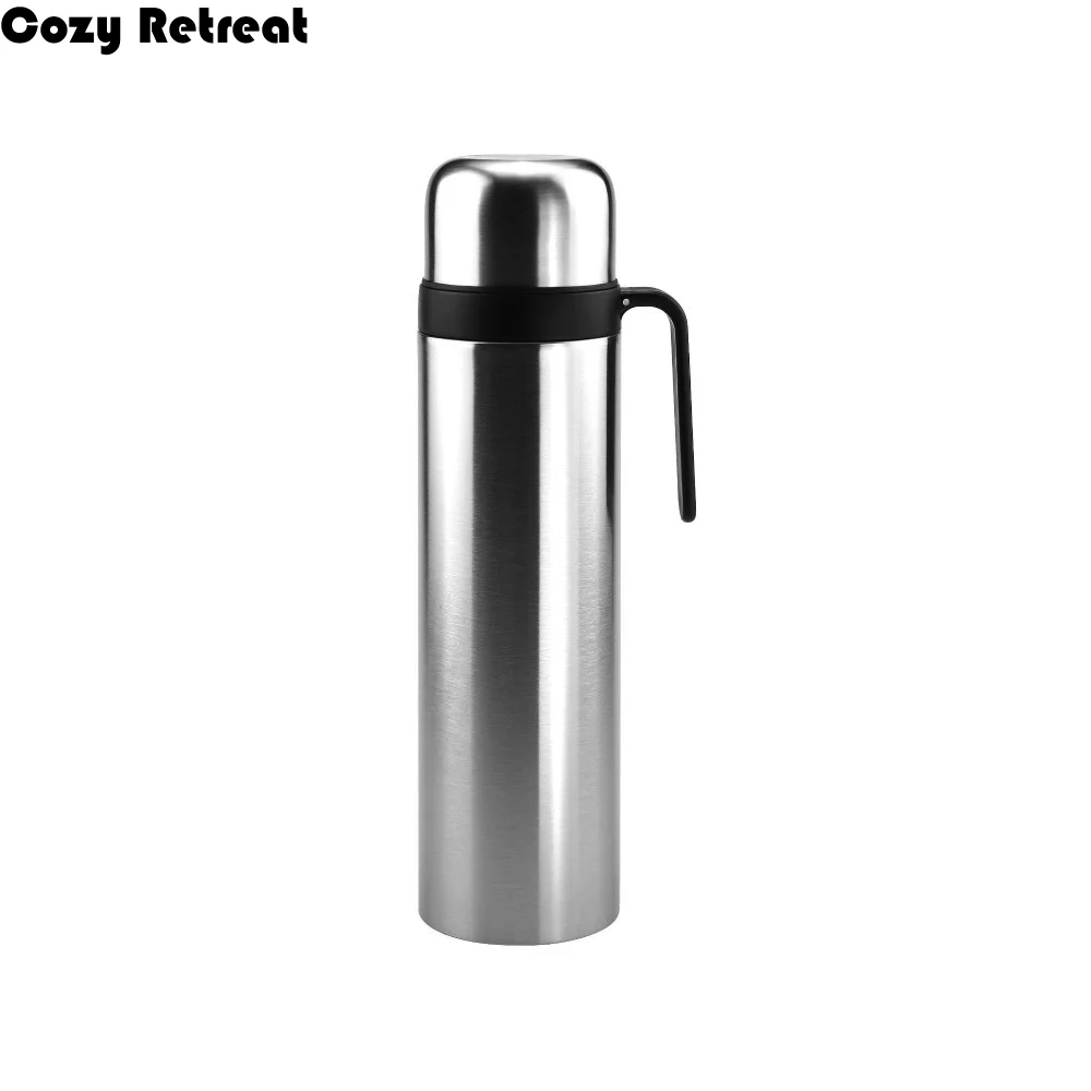 

Термос для йерба мате 1000 мл, с двойными стенками, с трубочкой, из нержавеющей стали, большой емкости, вакуумный.