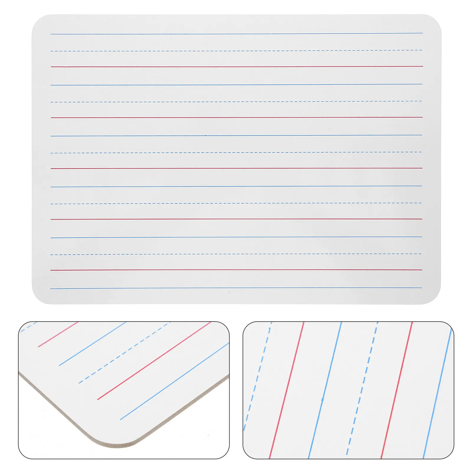 Learning Whiteboard Small Dry Erase Board for Three Space Design Double Sided Writing Drawing Educational