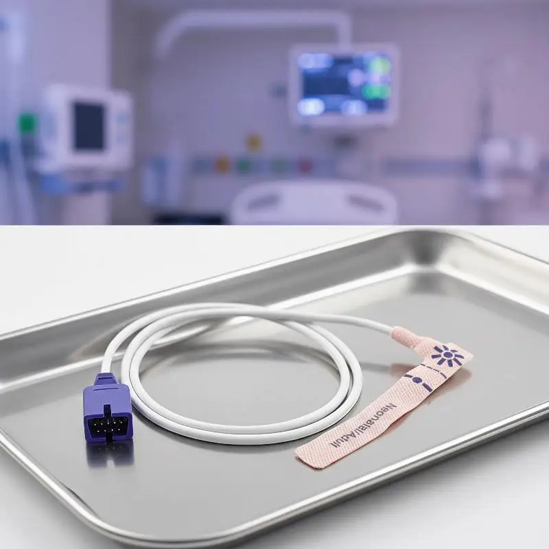 1 Stück MAX-A MAX-P Typ 9-Pin Einweg-SpO2-Sensor mit Oximax SpO2-Sonde für Erwachsene, Kinder, Säuglinge und Neugeborene für Nellcor – Detail 10