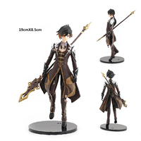 19CM Genshin Impact Zhongli Xiao Anime Figure PVC Action Figure Model Sculpture Hand-made Desktop Decoration Children Gifts