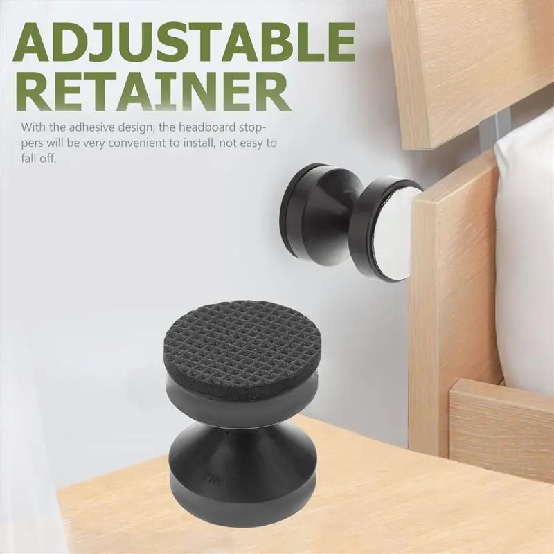 4 buah furnitur musim gugur, braket ranjang dapat disesuaikan, stopper dinding untuk bingkai kebisingan Sofa penstabil dukungan Spacer